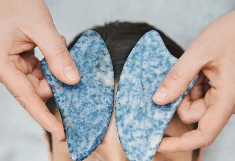 Gua Sha Stone - Blue Spot Jasper