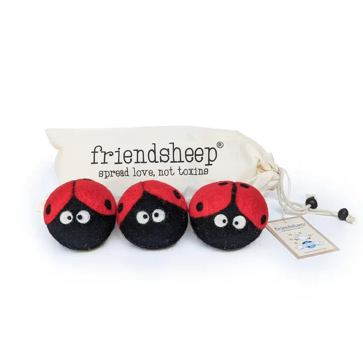 Ladybug Dryer Balls - 3 Pack