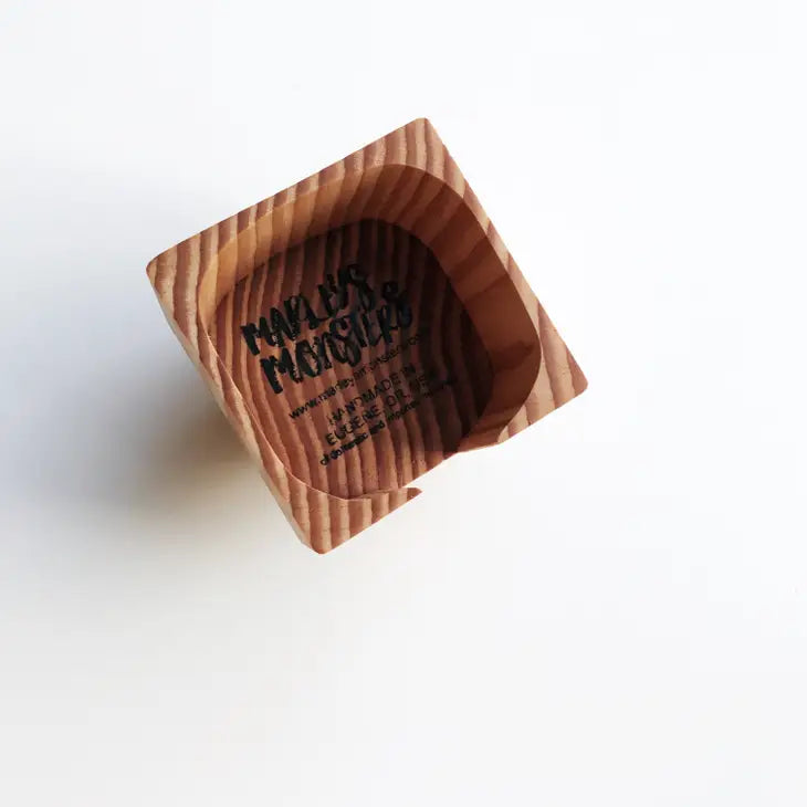 Facial Rounds Container: Wood