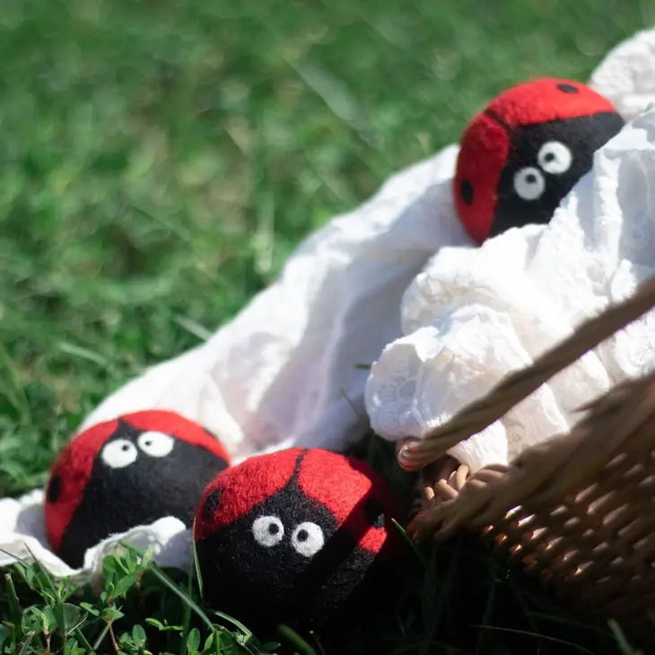 Ladybug Dryer Balls - 3 Pack