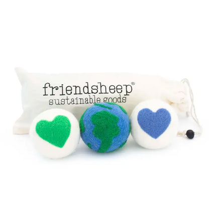 Love Your Mama Dryer Balls  (EARTH &amp; HEARTS) - 3 Pack