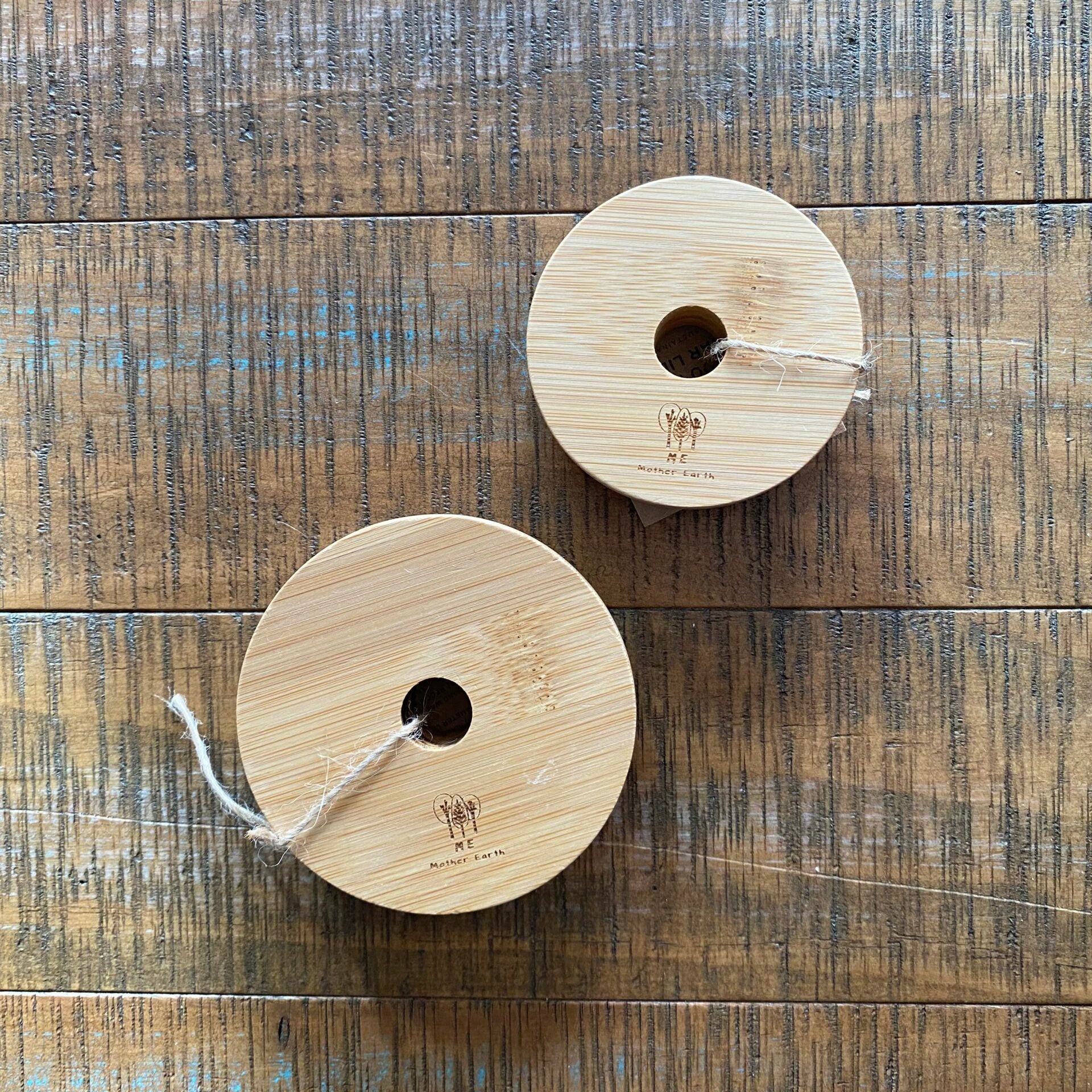 Bamboo Mason Jar Lids