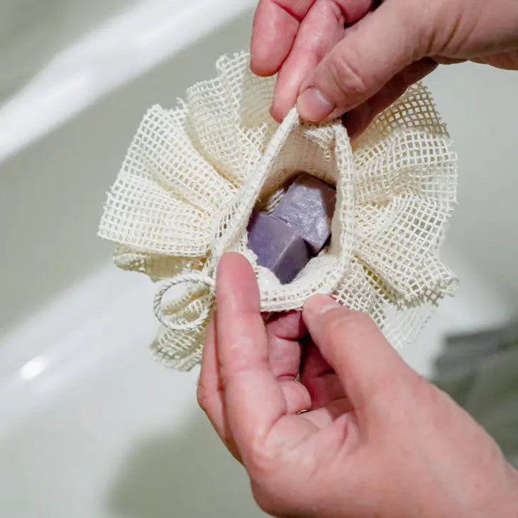 SOAP SAVER POUF: Organic Cotton