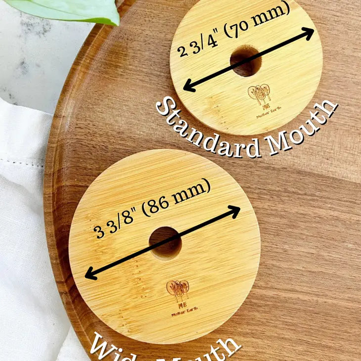 Bamboo Mason Jar Lids